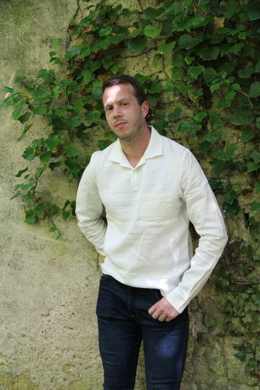 PAULIN : chemise-polo en Lin