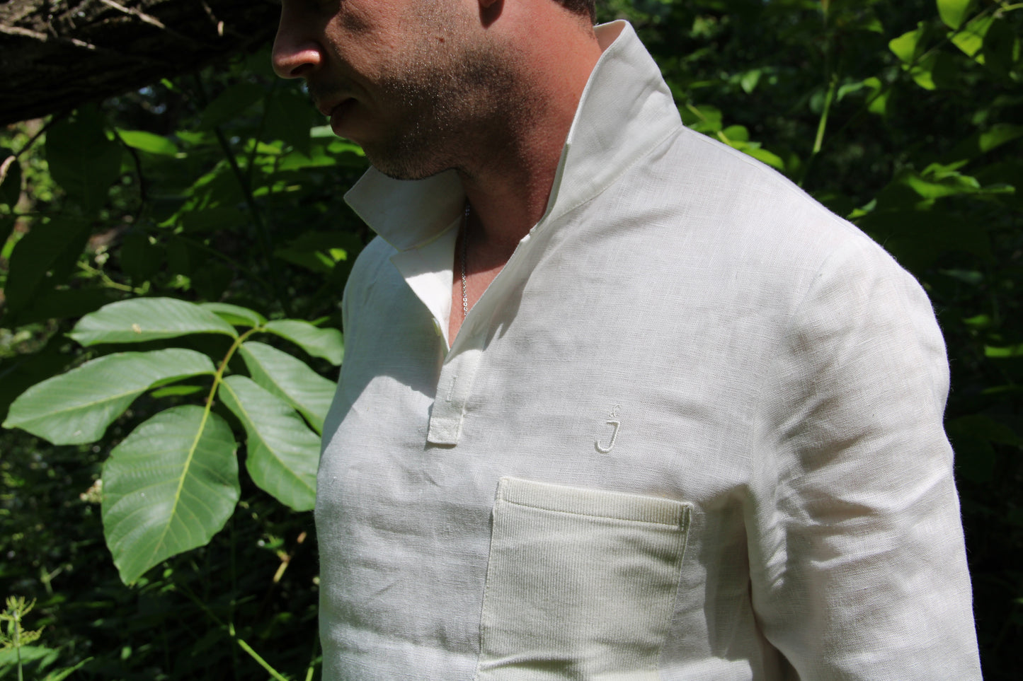 PAULIN : chemise-polo en Lin