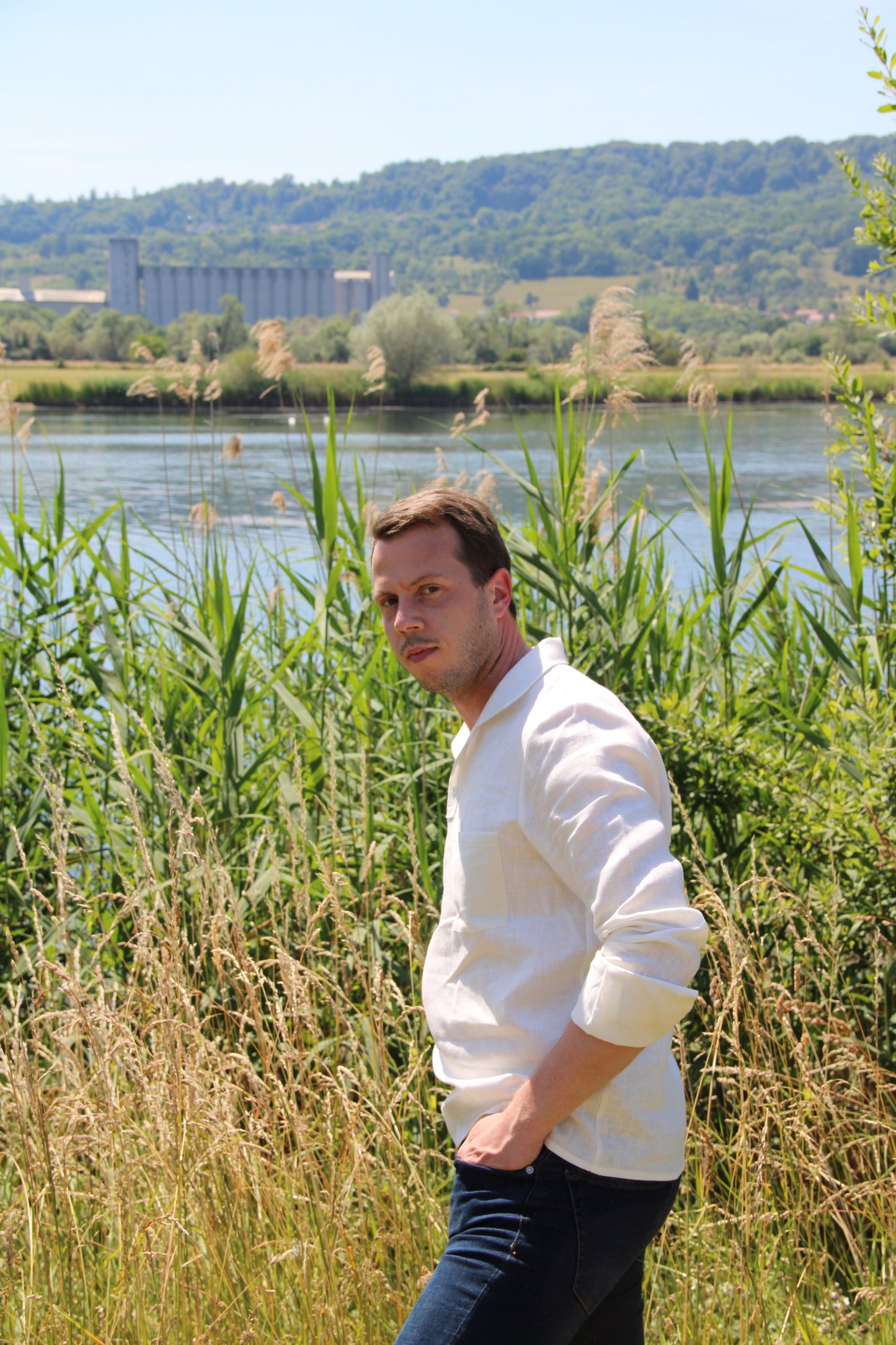 PAULIN : chemise-polo en Lin