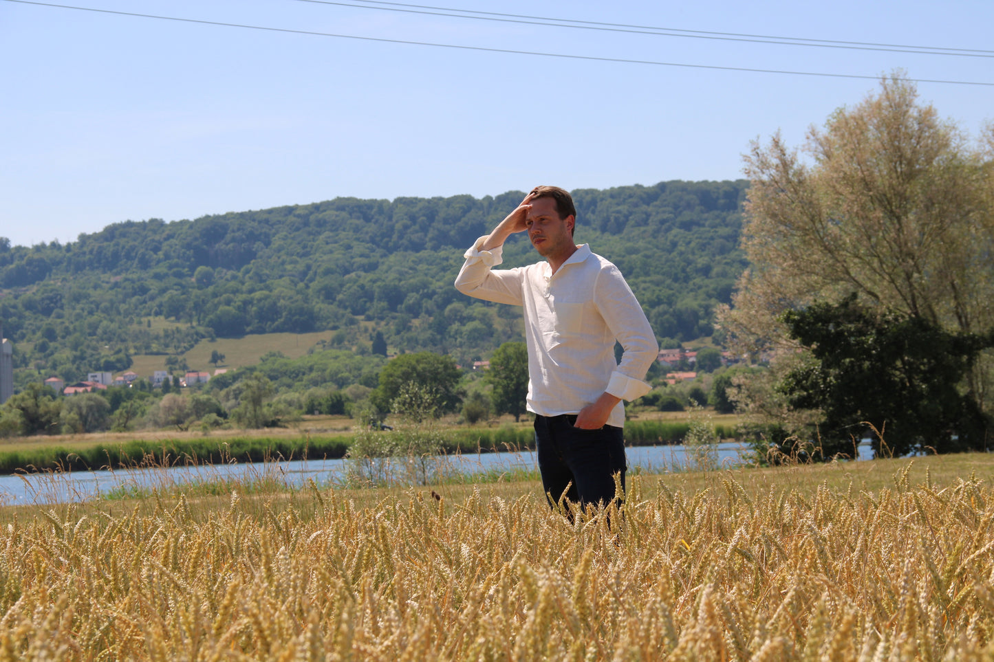PAULIN : chemise-polo en Lin